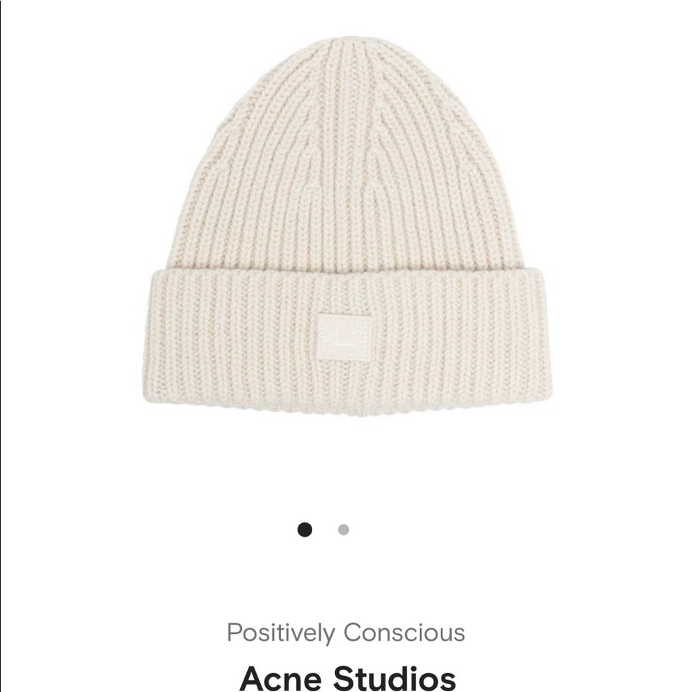 Beige Acne Studios Beanie